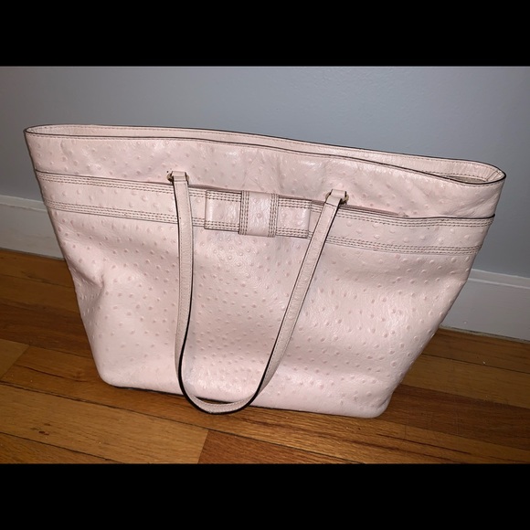 Kate Spade Ostrich Leather Valencia Rd Large Tote - Picture 1 of 6